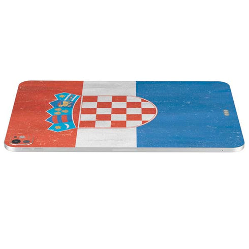 Croatia Flag Distressed iPad Pro 13in M4 (2024) Skin